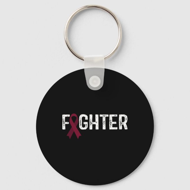 Fighter Brain Aneurysm Awareness  Keychain (Front)