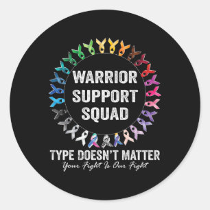 Fighter Cancer Survivor Awareness Your Fight Is Ou Classic Round Sticker