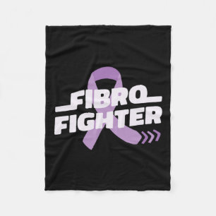 Fighter Fight Fibromylagia Raise Awareness Meme Gi Fleece Blanket