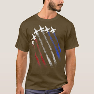 Fighter Jet American Flag Patriot Happy 4th Of Jul T-Shirt