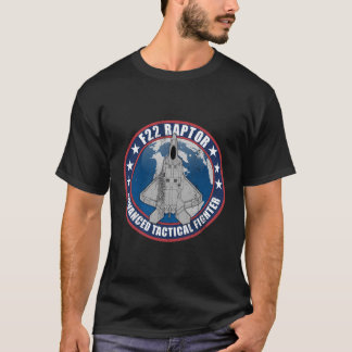 Fighter Jet F22 Raptor Advanced Tactical Fighter T-Shirt
