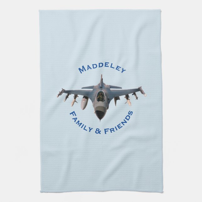 Fighter Jet Kitchen Towel (Vertical)