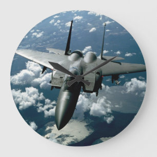 Fighter Jet Large Clock