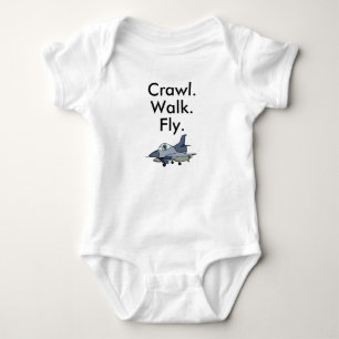 Fighter Jet Military Baby Bodysuit