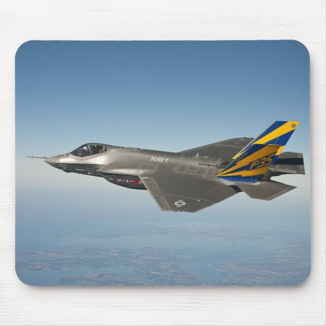 Fighter Jet Photo Mouse Pad (Front)