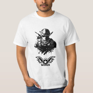 Fighter Logo T-Shirt for Men Gym & Strength Styl