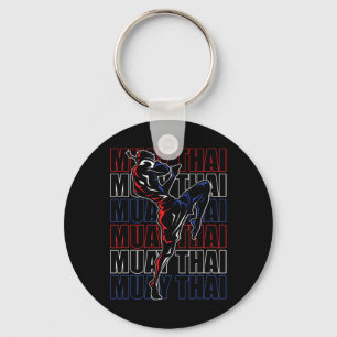 Fighter Muay Thai Sports Martial Arts Mma Thailand Keychain