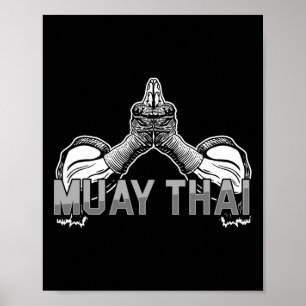 Fighter Muay Thai Sports Mma Martial Arts Thailand Poster