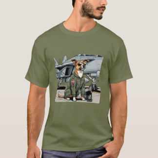 fighter pilot dog T-Shirt
