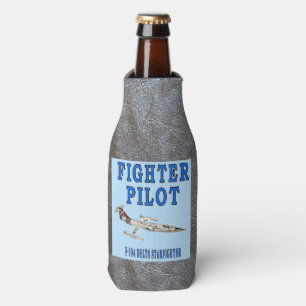 FIGHTER PILOT F-104 DELTA STARFIGHTER BOTTLE COOLER