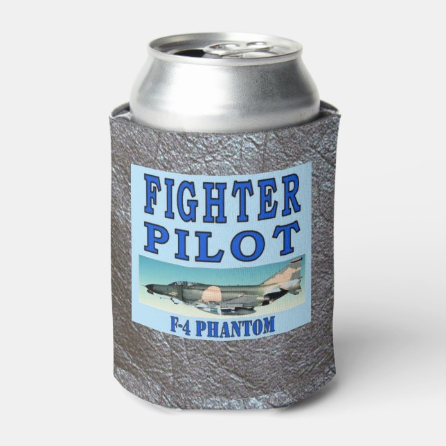 FIGHTER PILOT F-4 PHANTOM CAN COOLER (Can Front)