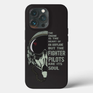 Fighter Pilot Helmet and Oxygen mask maximum speed iPhone 13 Pro Case