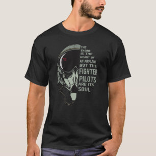 Fighter Pilot Helmet and Oxygen mask maximum speed T-Shirt