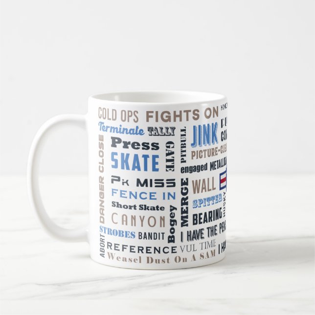 Fighter Pilot Mug with Lingo (All branches) (Left)