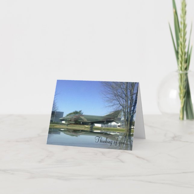 Fighter plane (F4-Phantom) Card (Front)