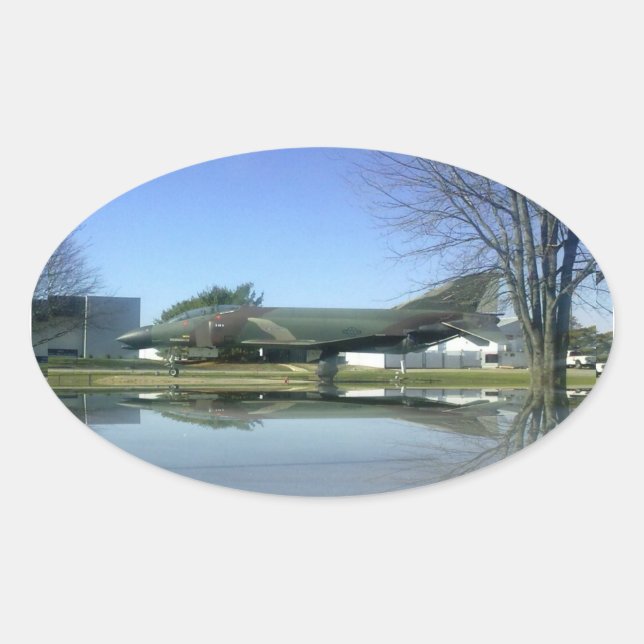 Fighter plane (F4-Phantom) Sticker (Front)