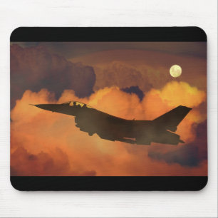 Fighter plane mouse pad