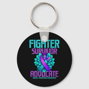 Fighter Survivor Advocate Premium  Keychain