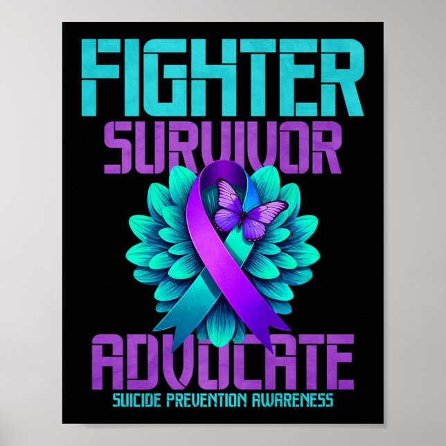 Fighter Survivor Advocate Premium  Poster (Front)