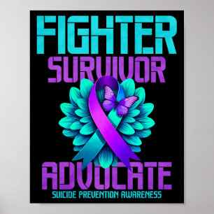 Fighter Survivor Advocate Premium Poster