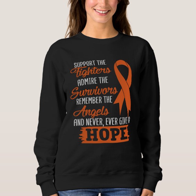 Fighter Survivor MS Warrior Multiple Sclerosis Awa Sweatshirt (Front)