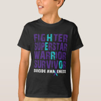 Fighter Survivor Suicide Awareness Mental Health 