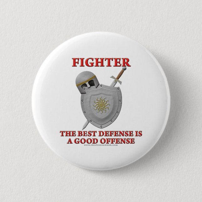 Fighter: The Best Defence 2 Inch Round Button (Front)