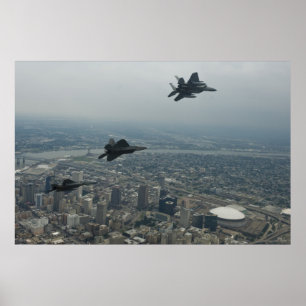 Fighters over New Orleans Poster