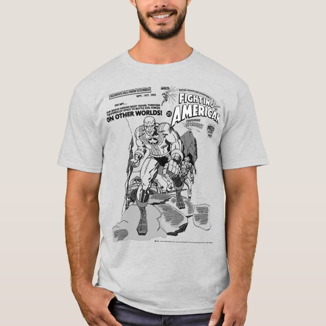  'Fighting American' Action Comic T-Shirt (Front)
