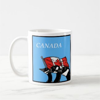 Fighting Angry Canadian Geese Patriotic Canada