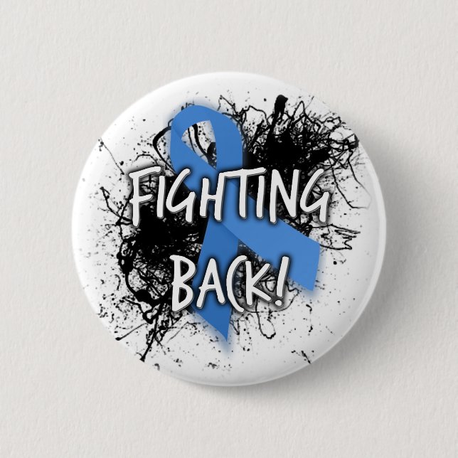 Fighting Back 2 Inch Round Button (Front)