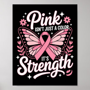 Fighting Breast Cancer Month For Girls Women. Brea Poster