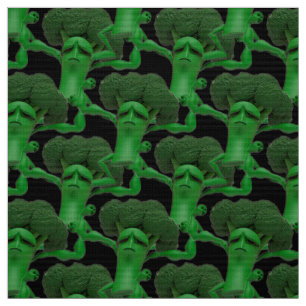 Fighting Broccoli Boxing Fabric