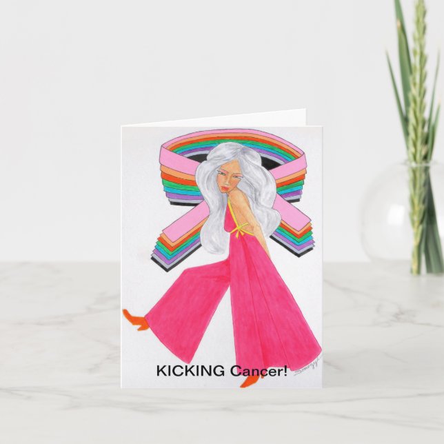 Fighting Cancer/Cancer Survivor original drawing Card (Front)