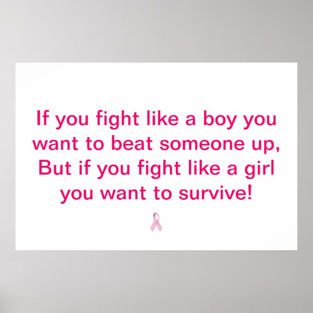 Fighting Cancer! Poster (Front)