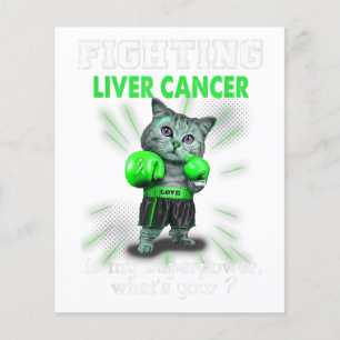 Fighting Cat Liver Cancer Awareness Flyer