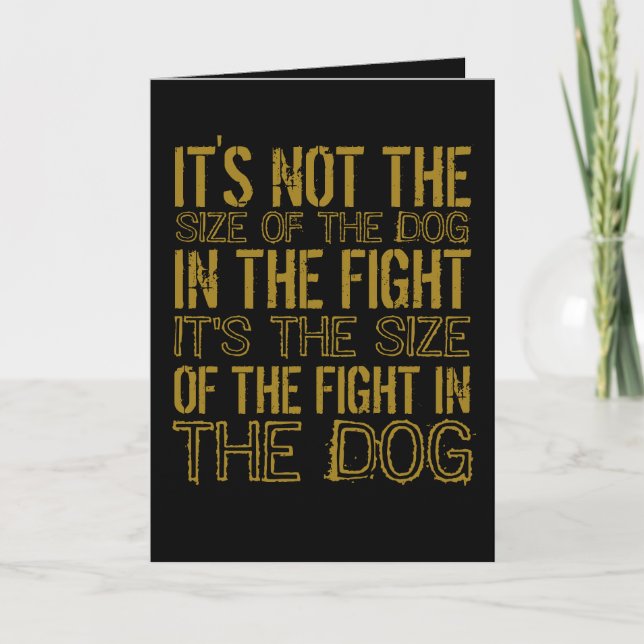 Fighting Dog Card (Front)