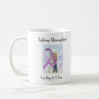 "Fighting Fibromyalgia One Day At A Time" Coffee Mug
