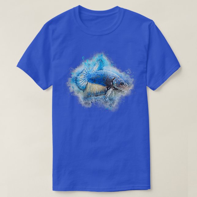 Fighting Fish Dragonscale Betta splendens T-Shirt (Design Front)