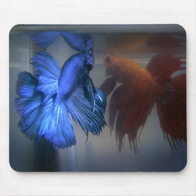 Fighting Fish Mouse Pad (Front)