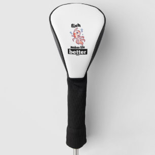 Fighting fish saltwater fish freshwater fish golf head cover