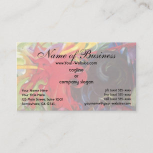Fighting Forms by Franz Marc; Kämpfende Formen Business Card
