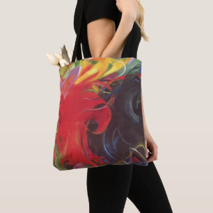 Fighting Forms by Franz Marc, Vintage Fine Art Tote Bag