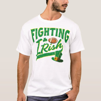 Fighting Irish Football Vintage for Kids Men Famil T-Shirt