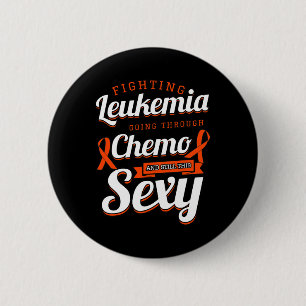 Fighting Leukaemia Blood Cancer Chemotherapy Gift 2 Inch Round Button