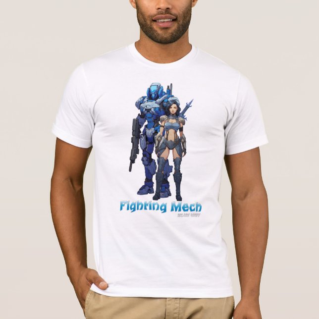 Fighting Mech (Blue Unit) T-Shirt (Front)