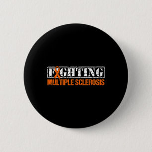 Fighting Ms Multiple Sclerosis Awareness 1  2 Inch Round Button