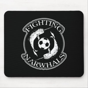 Fighting Narwhals Soccer  Mouse Pad