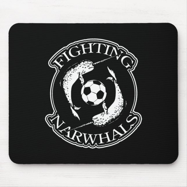 Fighting Narwhals Soccer  Mouse Pad (Front)