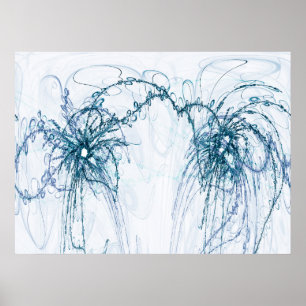 Fighting Octopi Poster